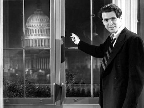 Jimmy Stewart in the 1939 film Mr. Smith Goes To Washington 